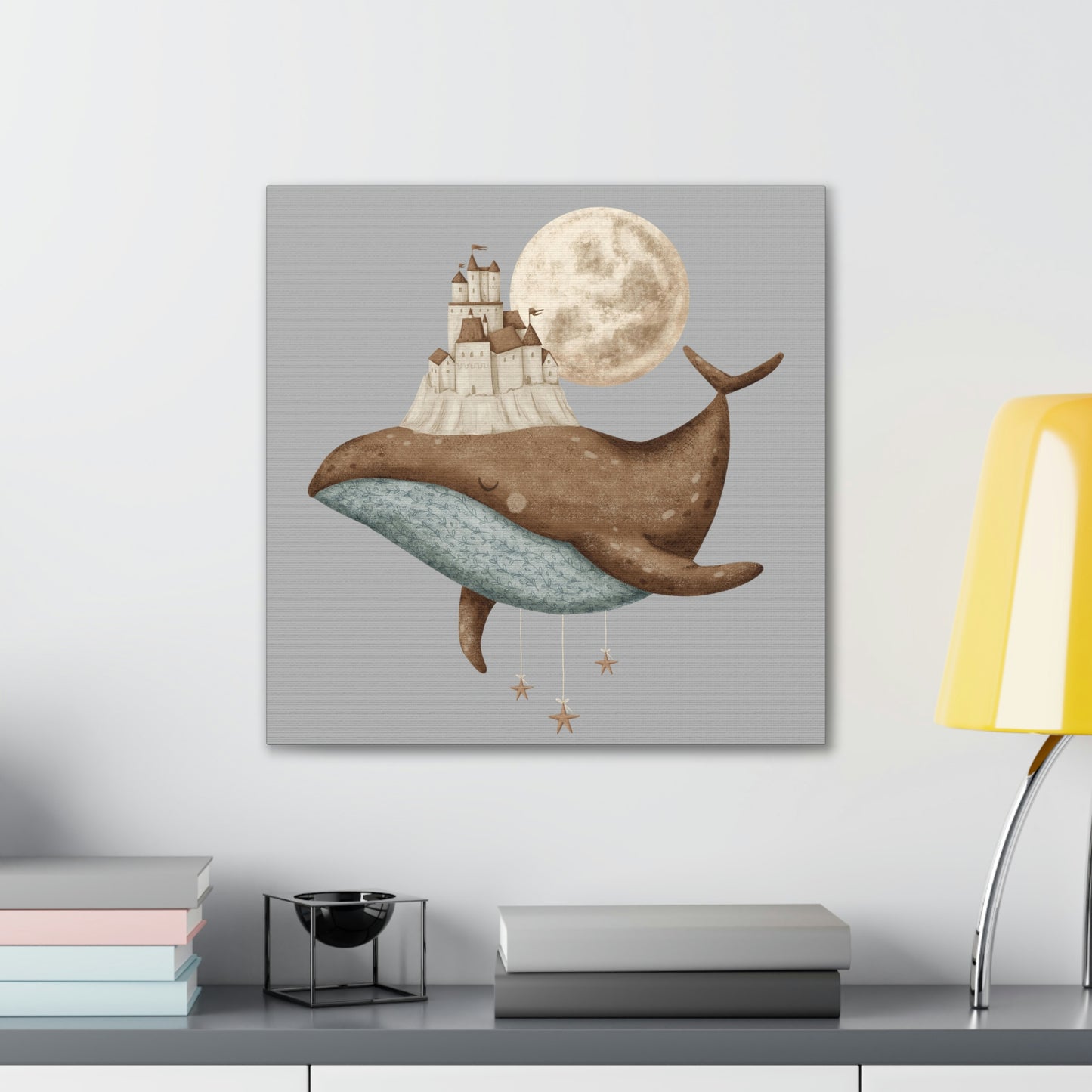 OVI Storybook Art Collection: Whale in Dreamland Canvas Stretched, 0.75"