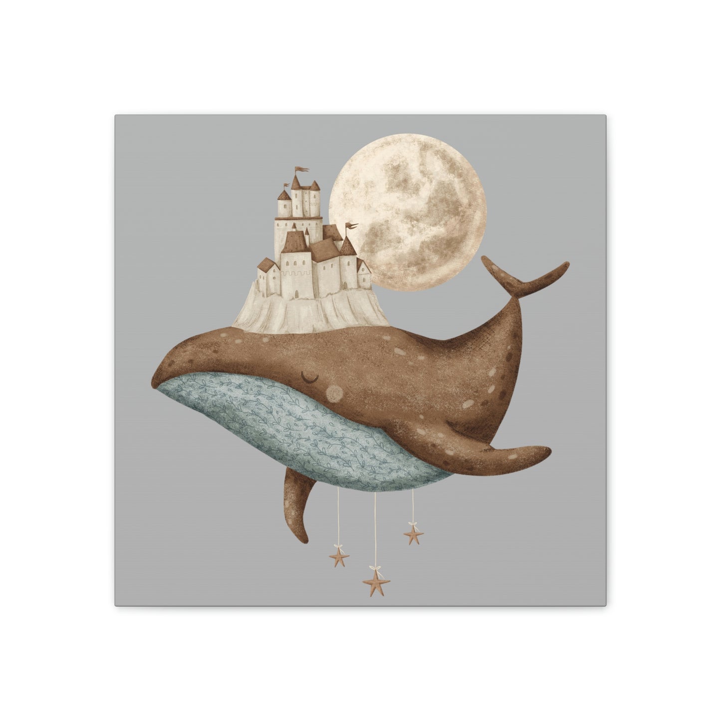 OVI Storybook Art Collection: Whale in Dreamland Canvas Stretched, 0.75"