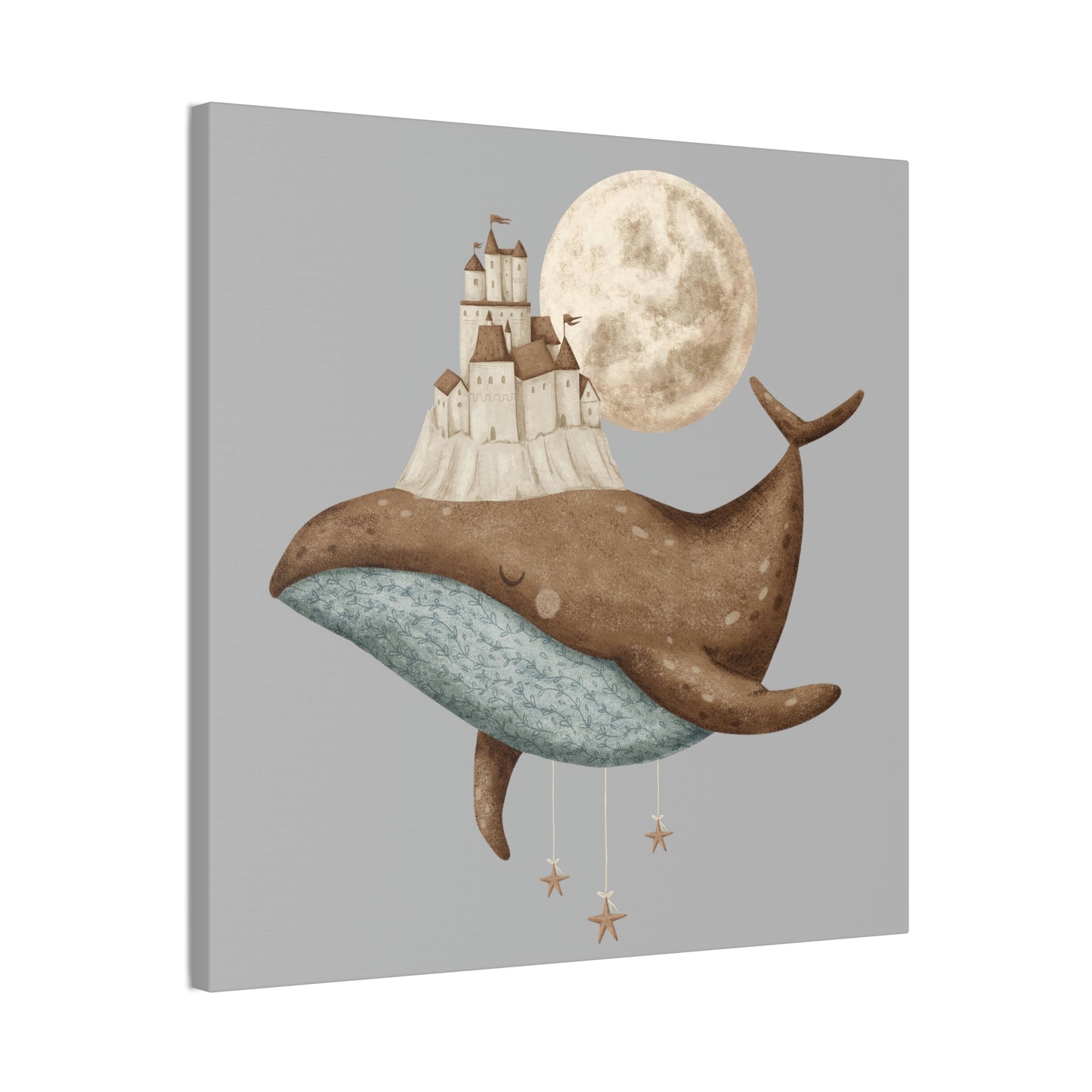 OVI Storybook Art Collection: Whale in Dreamland Canvas Stretched, 0.75"