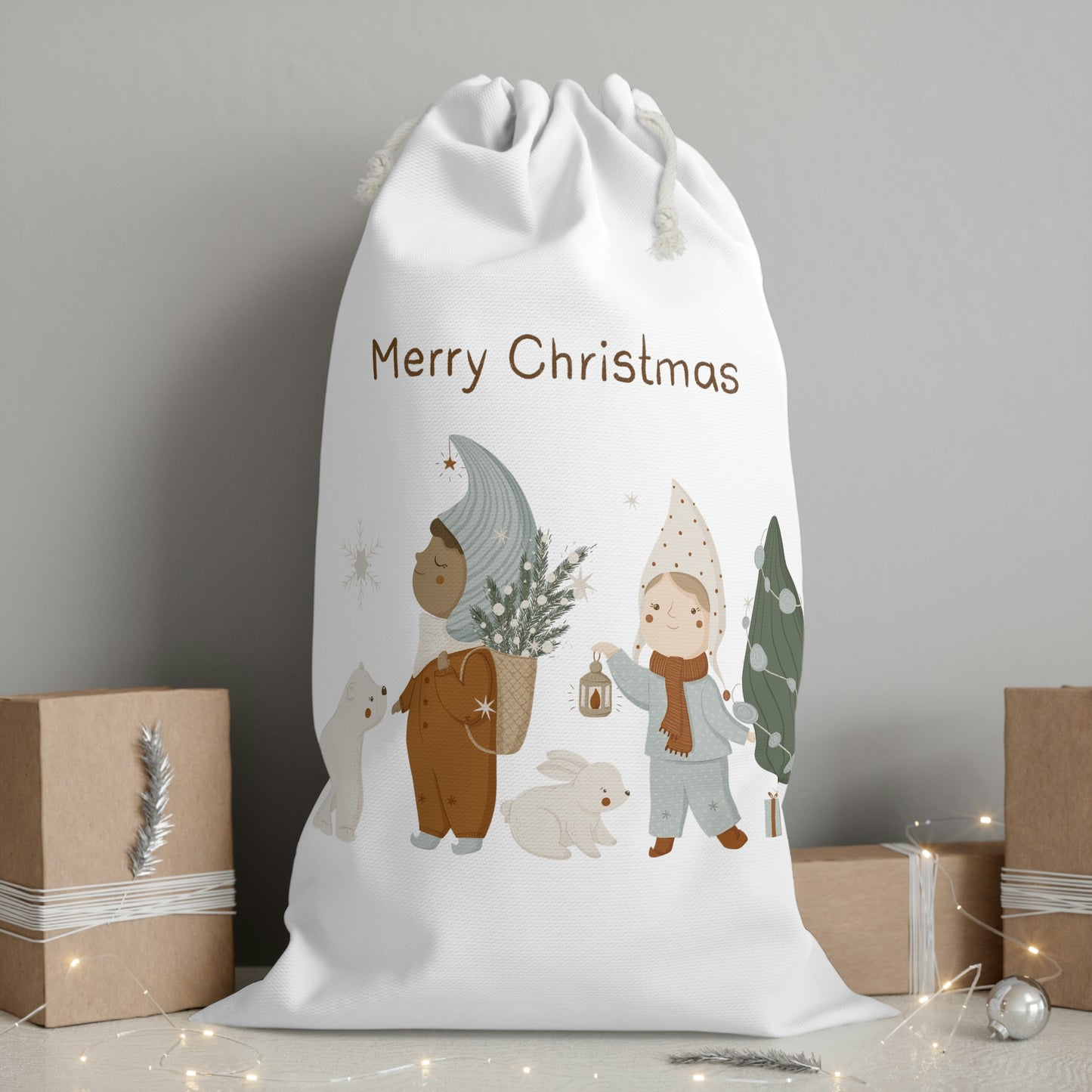 OVI Storybook Holiday Collection: Large Gift Sack - Christmas