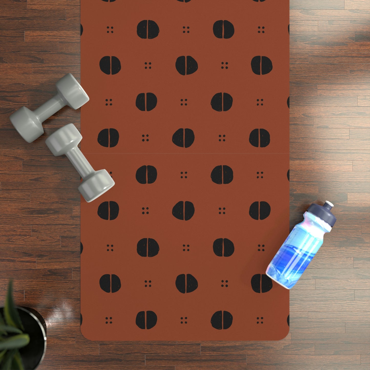 OVI Athletic Collection: African Mudcloth Yoga Mat (Cafe du Kenya)